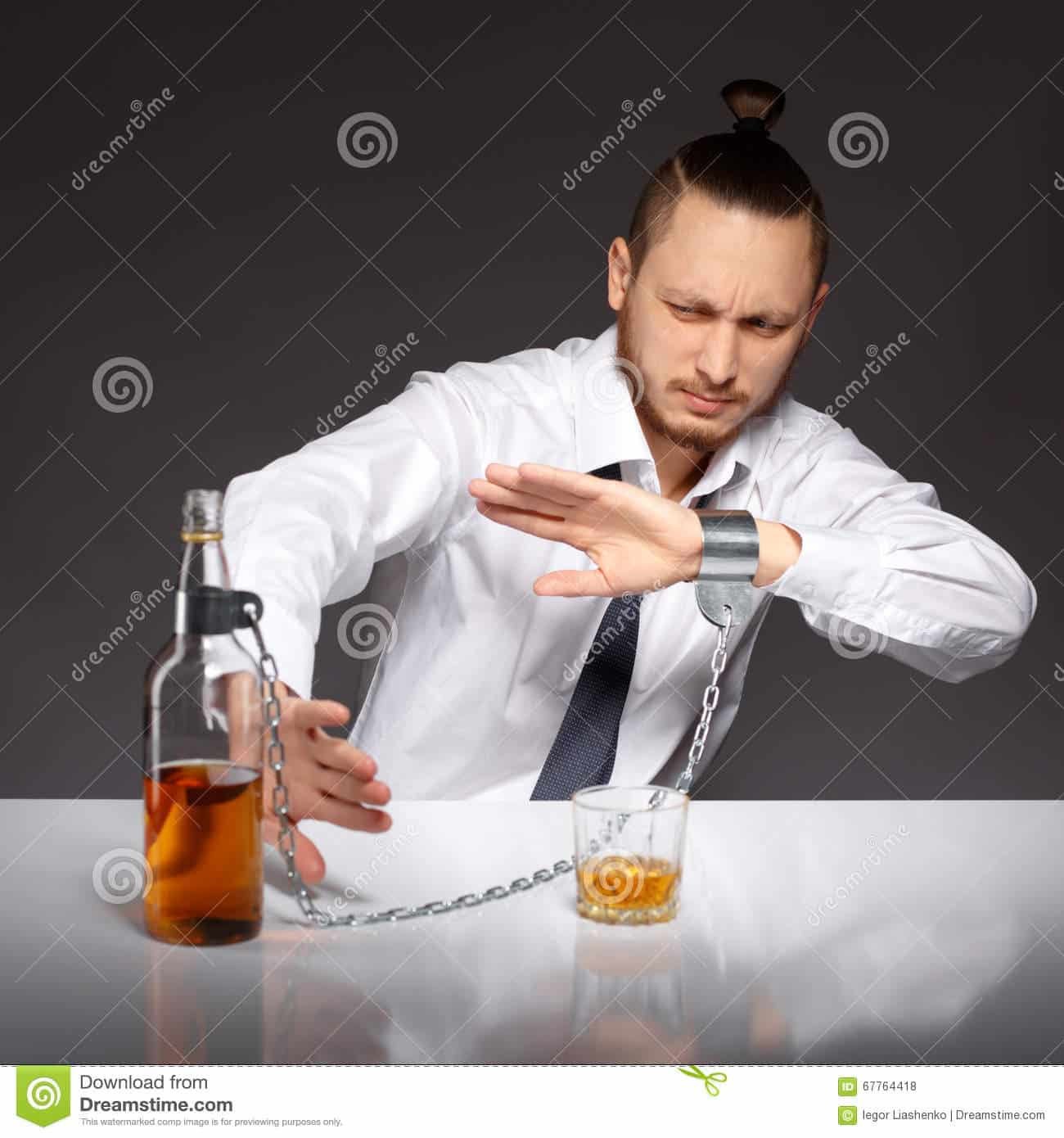 Alcohol dependence in men stock photo. Image of businessman