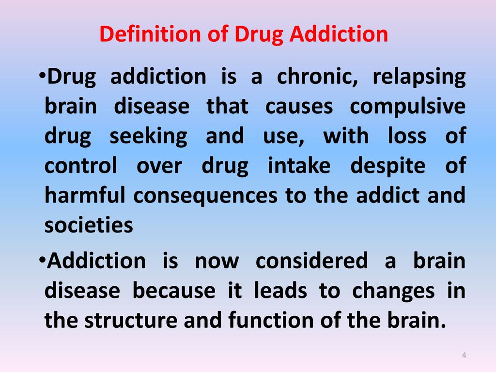 Define drug abuse give an example