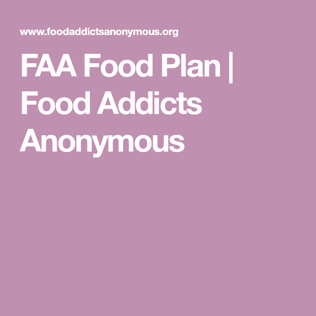 FAA Food Plan