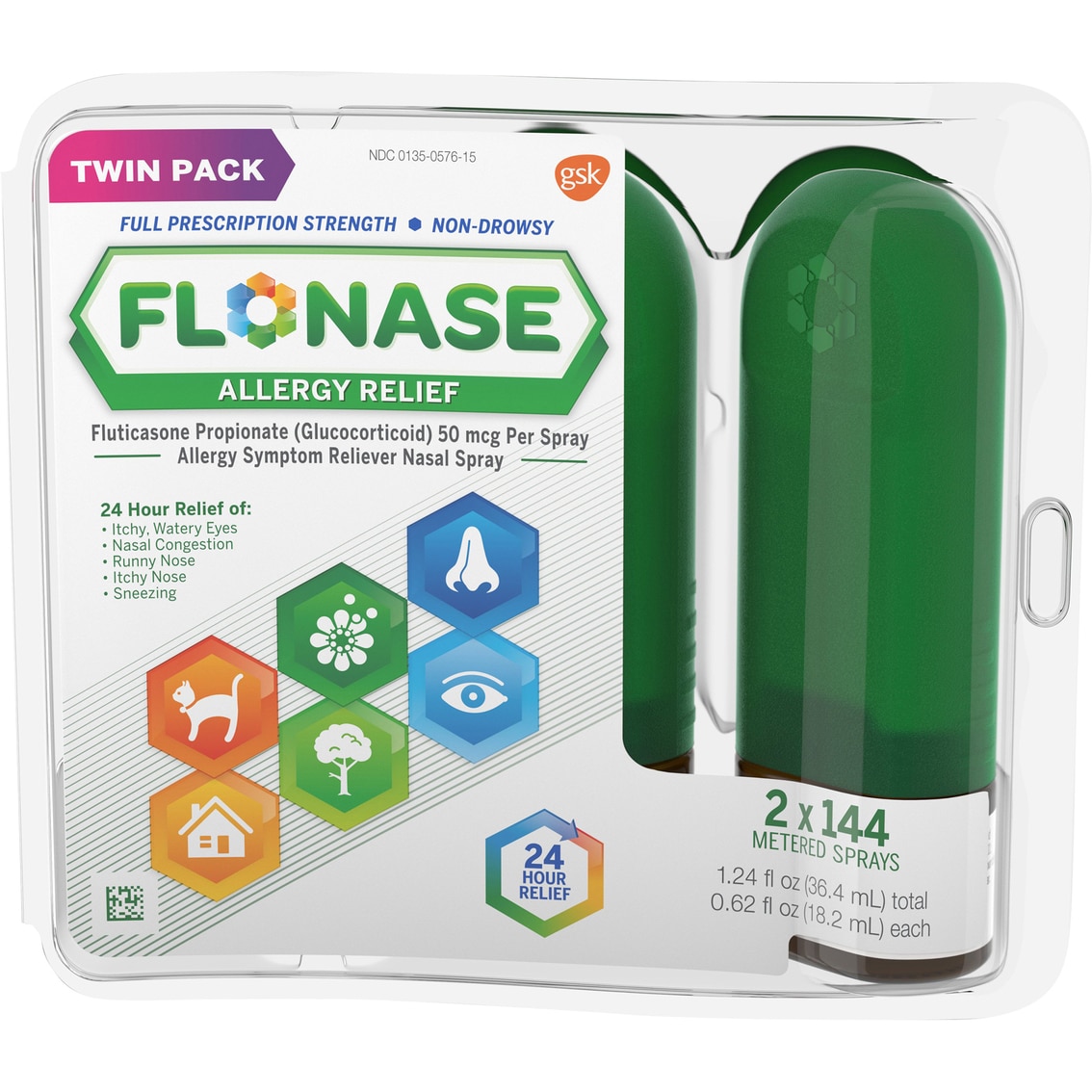 Flonase Nasal Spray Twin Pack 2 X 144 Sprays