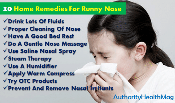 How To Get Rid Of A Runny Nose