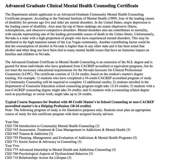 Masters Program: Mental Health Counseling Masters Programs